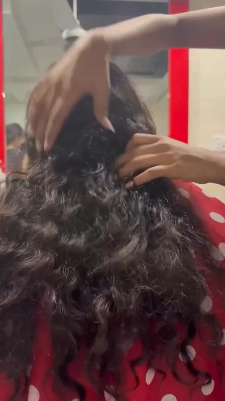 Curls to sleek — before